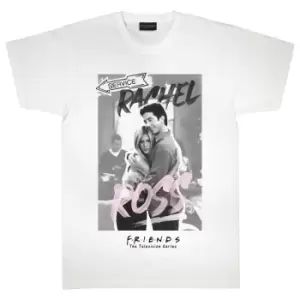 Image of Friends Mens Mr Rachel Mrs Ross T-Shirt (S) (White)