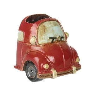 Image of Ceramic VW Beetle Red Car Planter