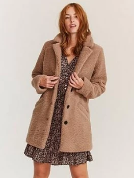 Image of Fatface Caroline Teddy Coat - Mink