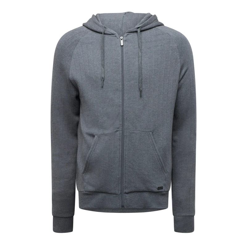 Image of Boss Mens Heritage Pull Over Hoodie Medium Grey male S