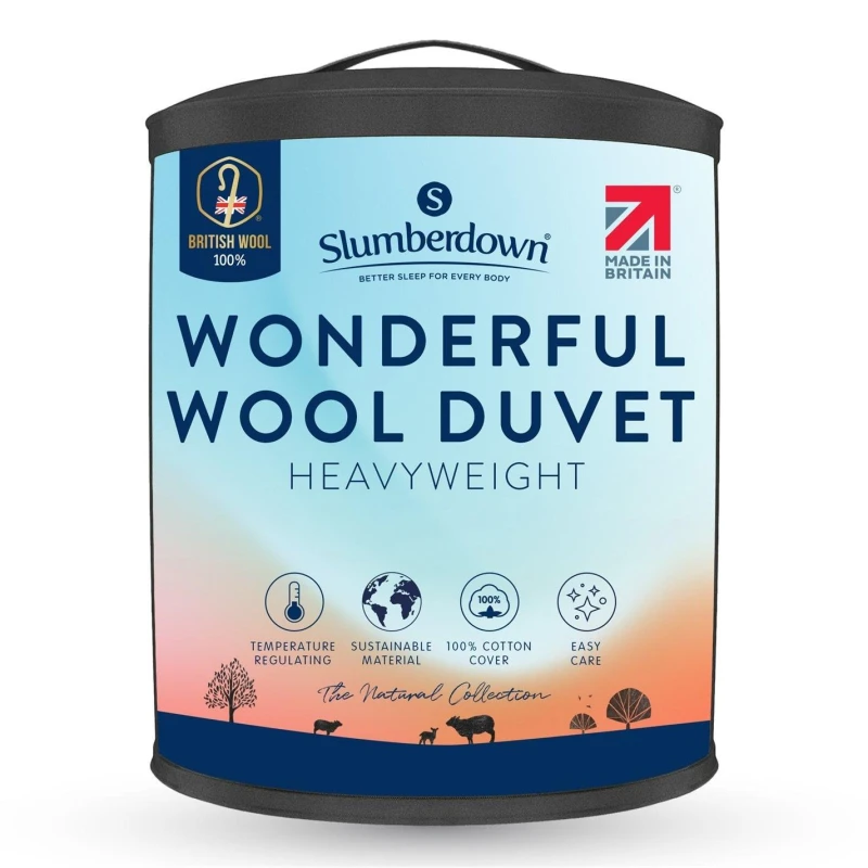 Image of Slumberdown Wonderfully Wool Duvet - Heavyweight - White White VLIJQ Unisex King