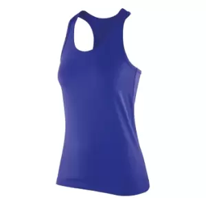 Image of Spiro Womens/Ladies Impact Softex Sleeveless Fitness Vest Top (S) (Sapphire)
