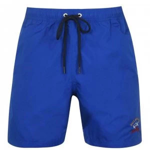 Image of Paul And Shark Crew Swim Shorts - Cobalt