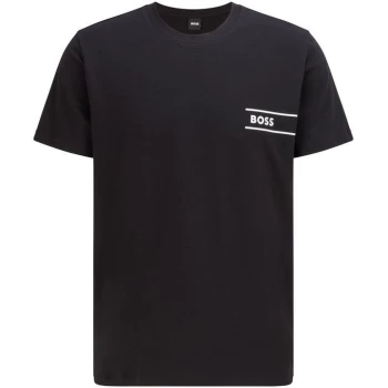 Image of Boss Relaxed-Fit Cotton T Shirt - Black