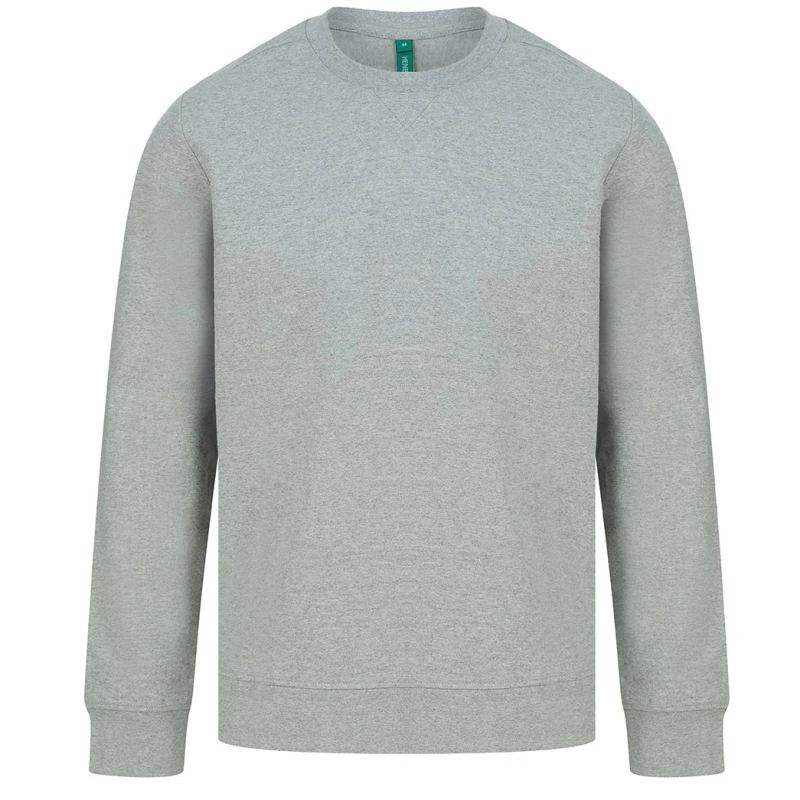 Image of Henbury Mens Plain Sweatshirt in Grey Size: XS Grey Male XS