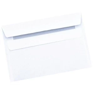 Image of 5 Star Office C6 Envelopes Recycled Wallet Self Seal 80gsm Retail Pack White Pack 50