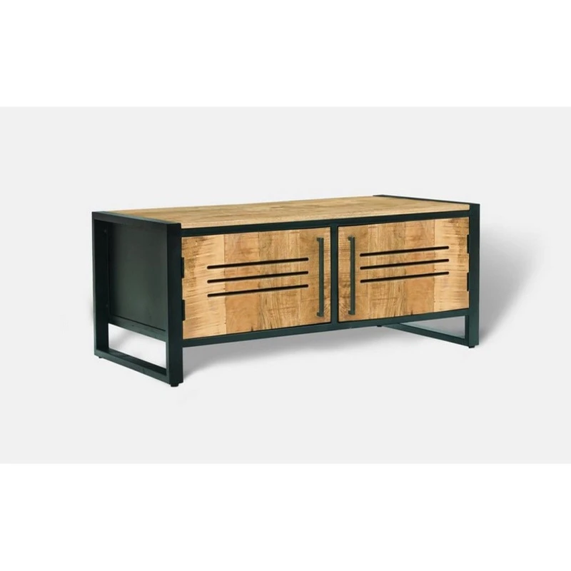 Image of Jaipur Furniture Ltd Frais Range Coffee Table - Mango Wood - L50 x W100 x H40cm - PP Sawn Finish - Assembly Required in Brown Brown Unisex