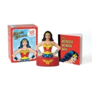 Image of Wonder Woman Talking Figure and Illustrated Book