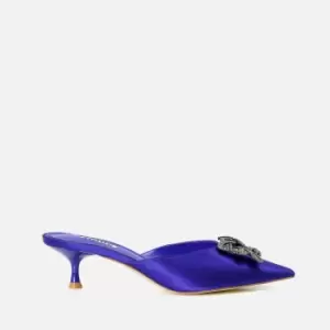 Image of Dune Cheyenne Satin Kitten Heels - UK 5
