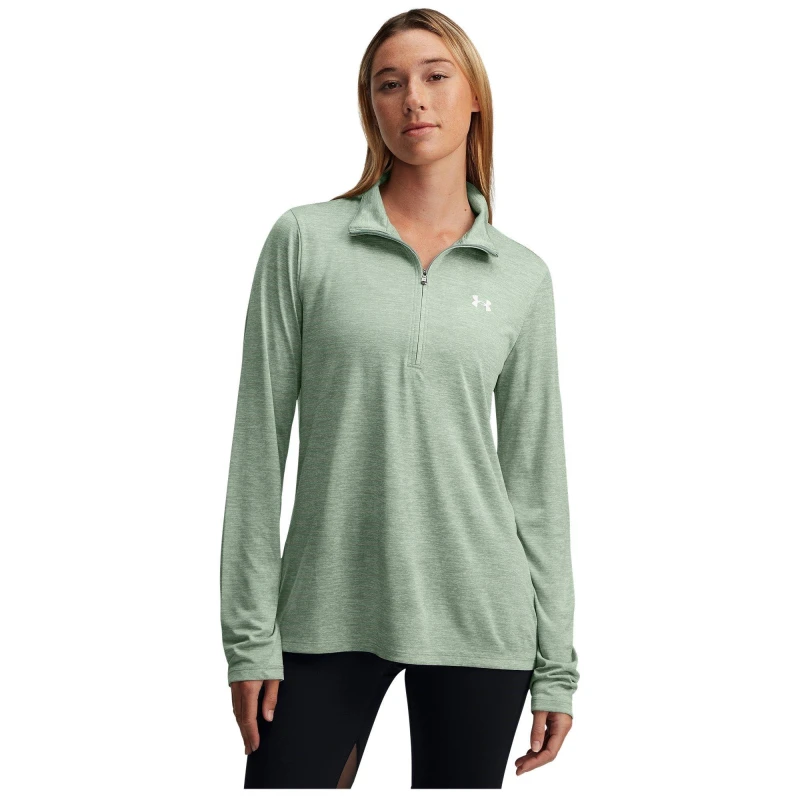 Image of Under Armour Armour Tech Half Zip Top Womens - Green Green 16