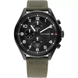 Image of Tommy Hilfiger Watch - Silver, Black and Green