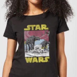 Image of Star Wars ATAT Womens T-Shirt - Black