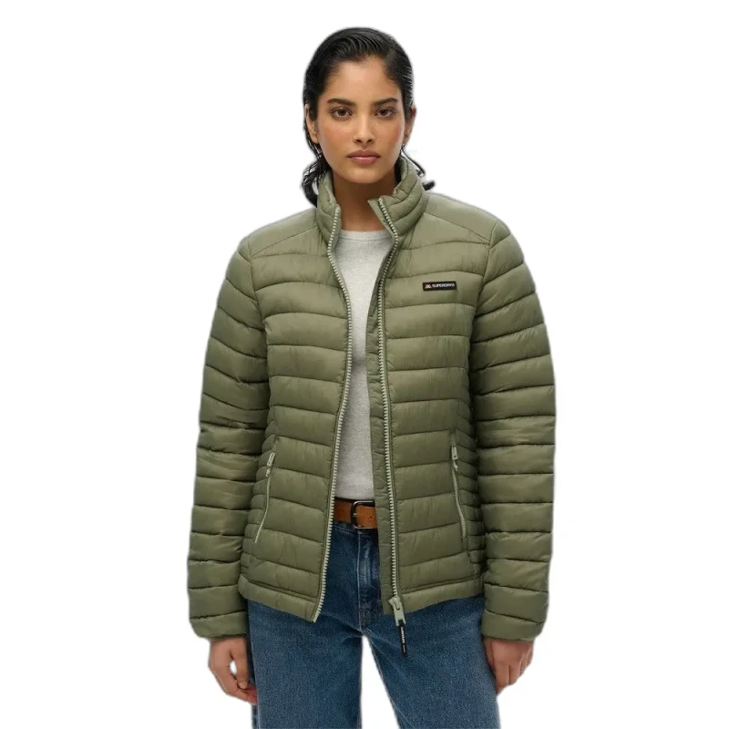 Image of Superdry Womens Superdry Fuji Lite Puffer Vert Female M