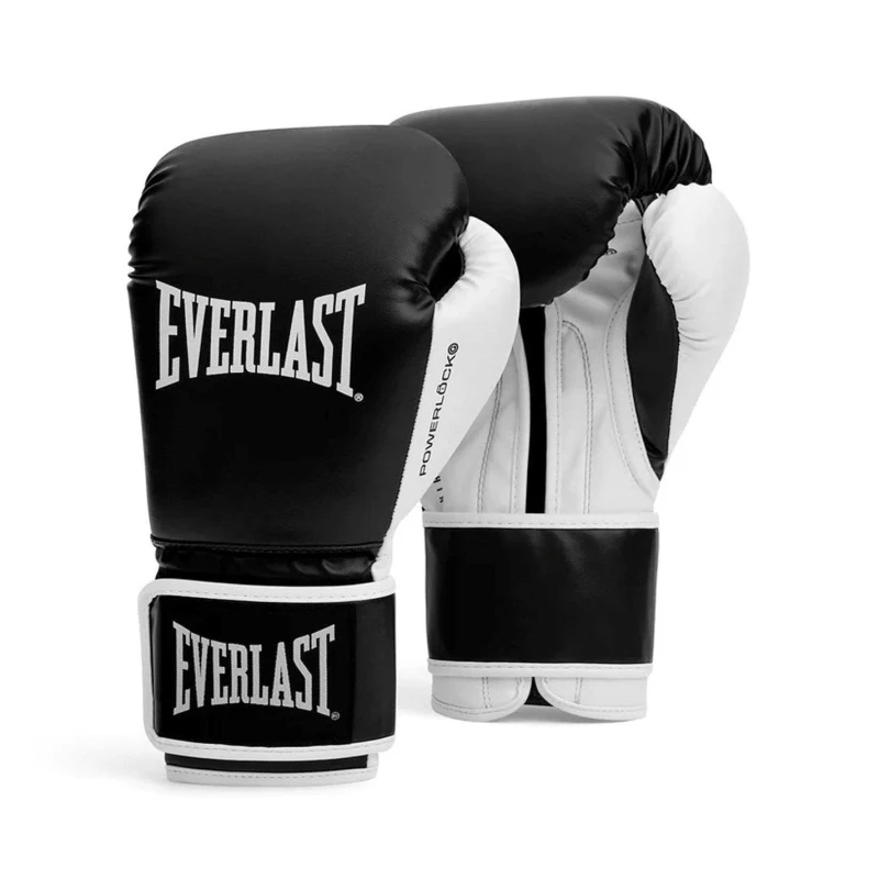 Image of Everlast Powerlock Boxing Hook & Loop Glove Black unisex 10oz