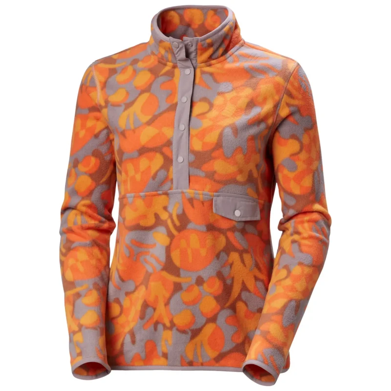 Image of Helly Hansen Womens printed fleece Helly Hansen Maridalen Orange Female M
