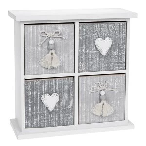 Image of Provence Cool Grey 4 Drawer Chest
