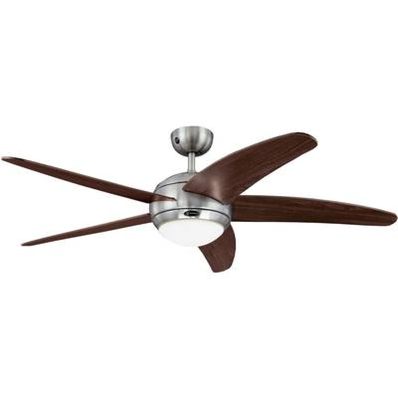 Image of Westinghouse Westinghouse Bendan Ceiling fan 60 W (Ø x H) 132cm x 360 mm Aluminium (brushed) incl. remote control, incl. lighting 7255740