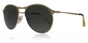 Image of Persol PO7649S Sunglasses Matte Gold/Gold 106958 Polarized 53mm