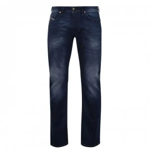 Image of Diesel Larkee Straight Fit Jeans - Denim Mid Wash
