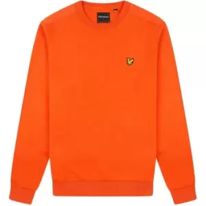 Image of Lyle and Scott Ripstop Panel Sweater Mens - Orange