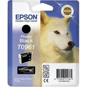 Image of Epson Huskey T0961 Photo Black Ink Cartridge