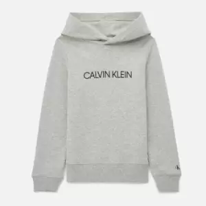 Image of Calvin Klein Kids Institutional Logo-Printed Cotton Hoodie - 16-17 Years