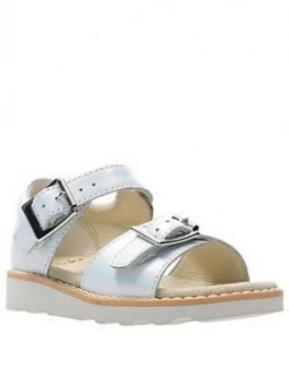 Image of Clarks Crown Bloom Toddler Girls Sandal - White, Size 4.5 Younger