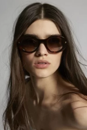 Image of DSQUARED2 Women Sunglasses Dark brown Size OneSize Acetate Metal