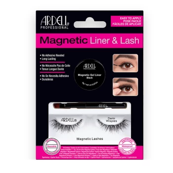 Image of Ardell Magnetic Gel Liner & Lash Kit Demi Wispies Black
