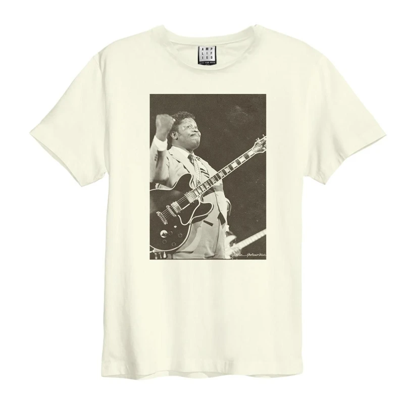 Image of Amplified Amplified Men Joe Wise B.B. King T-Shirt in White Size: X-Small White XS Male 5063238006508