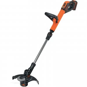 Image of Black and Decker STC1820PC 18v Cordless Grass Trimmer 280mm 1 x 2ah Li-ion Charger