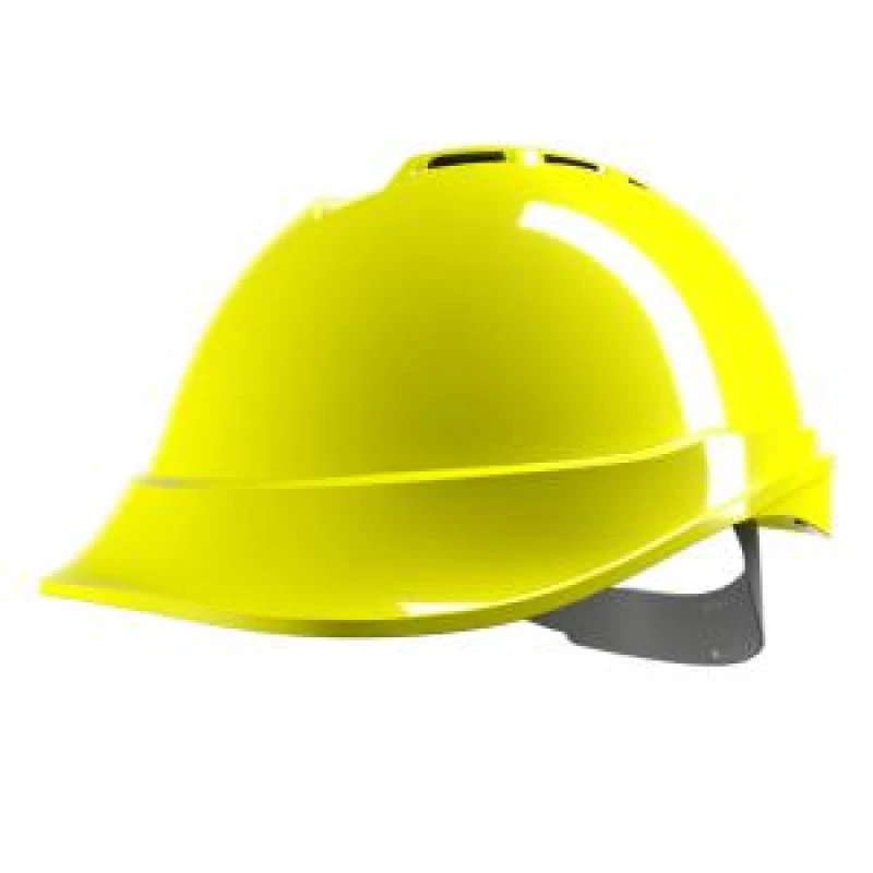 Image of MSA V - Gard 200 Vented Safety Helmet Hi Vis Yellow