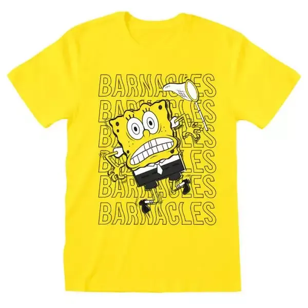 Image of SpongeBob SquarePants Barnacles T-Shirt yellow S Men