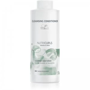 Image of Wella Professionals Nutricurls Waves & Curls Cleansing Conditioner For Wavy And Curly Hair 1000ml