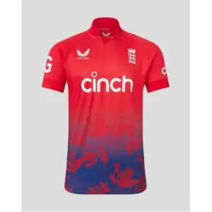 Image of Castore England Cricket T20 Shirt 2023 2024 Adults - Red