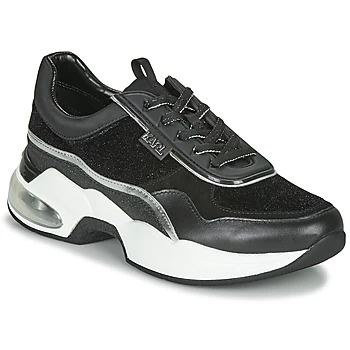 Image of Karl Lagerfeld VENTURA LAZARE VELVET LACE womens Shoes Trainers in Black,5,6,6.5,7.5