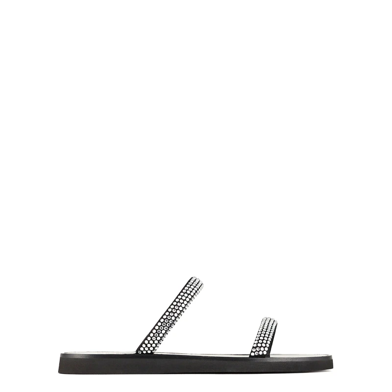 Image of Emporio Armani 2 Strap Sandals - Grey Grey 3