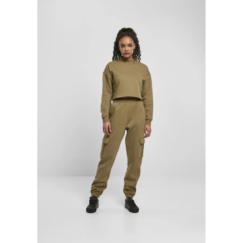 Image of Urban Classics Womens trousers Urban Classics high waits cargo Vert Female XS