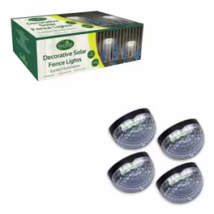 Image of Gardenkraft 4-pack Of Solar Fence Decorative Lights