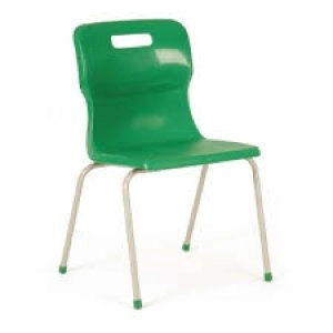 Image of 4 Leg Chair 380mm Green KF72186