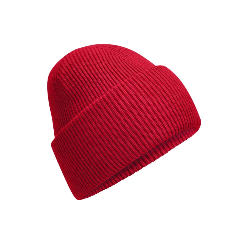 Image of Beechfield Beechfield Men Classic Deep Cuffed Beanie in Red Red One Size Male 5063425890705