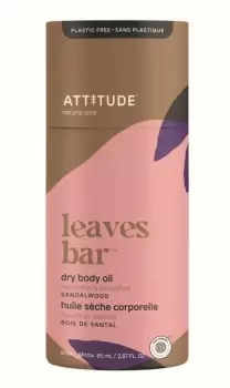 Image of Attitude Dry Body Oil Leaves Bar - Sandalwood