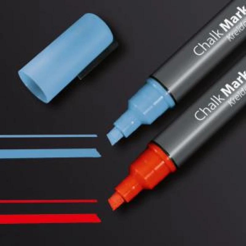 Image of Sigel Chalk Marker Chisel Tip 1-5mm Assorted (2 Pack) GL183