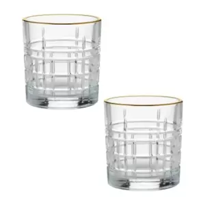 Image of Ravenhead Regency Gold Set Of 2 Mixer Glasses 32cl