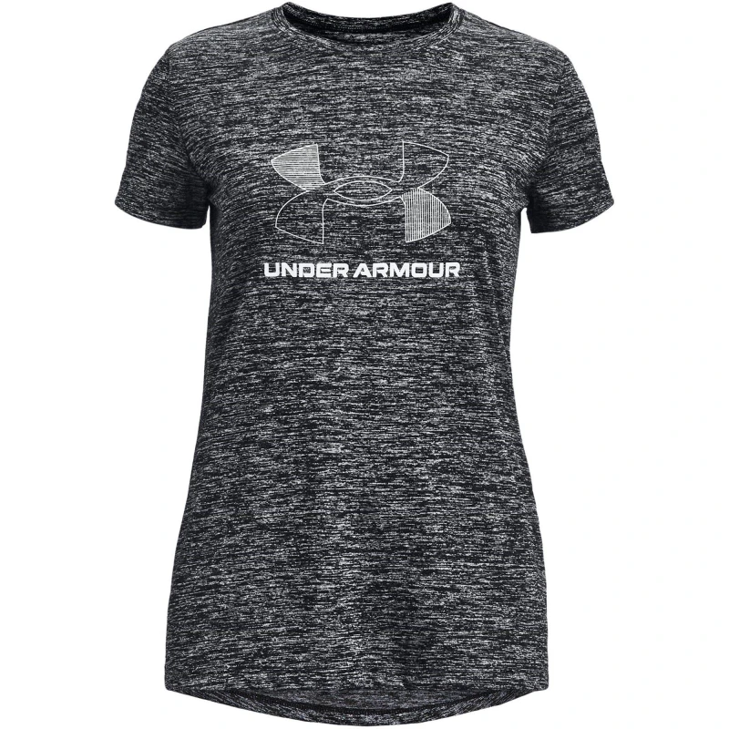 Image of Under Armour Armour Ua Tech Bl Twist Ss T-Shirt Girls - Black 6