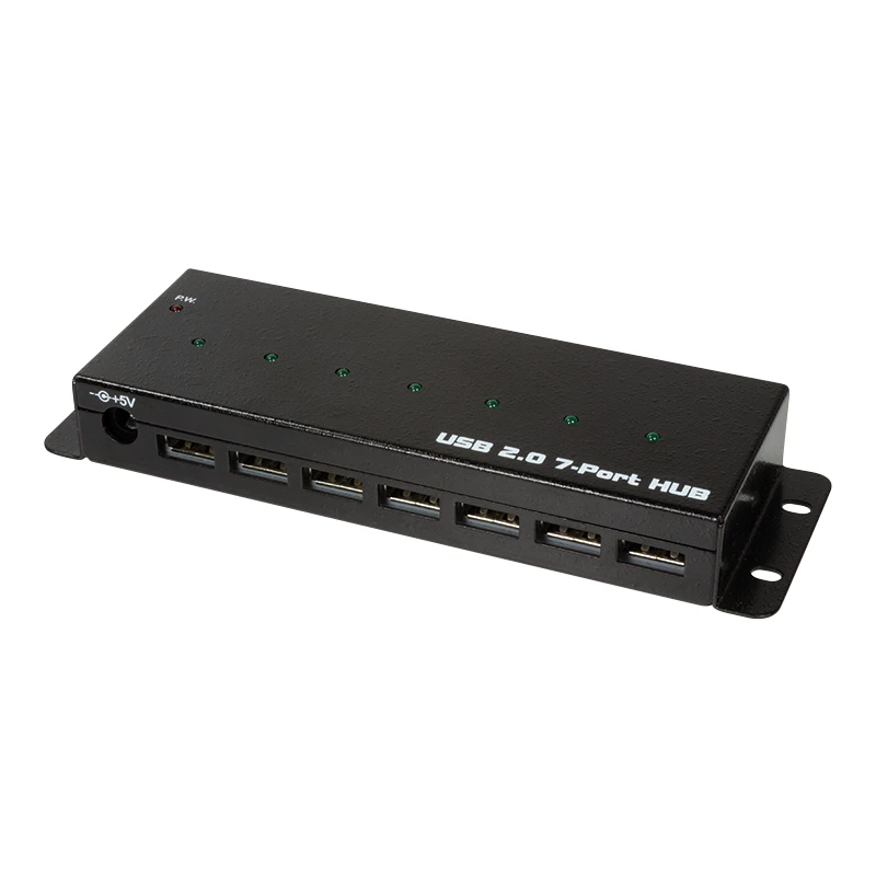 Image of LogiLink UA0318 interface hub USB 2.0 5000 Mbps Black