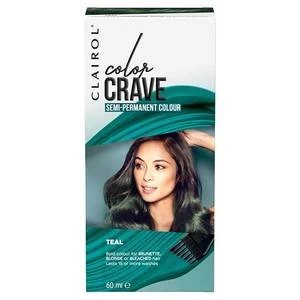 Image of Color Crave Semi Permanent Hair Colour 60ml Teal Blue