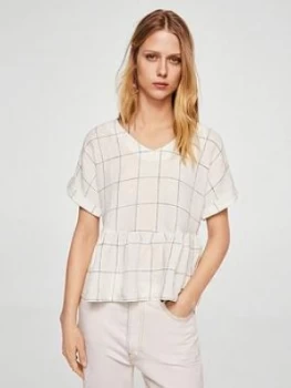 Image of Mango Lace Dress Nude