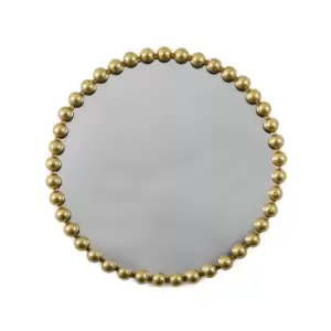 Image of Annadel Round Mirror 80cm Gold Effect