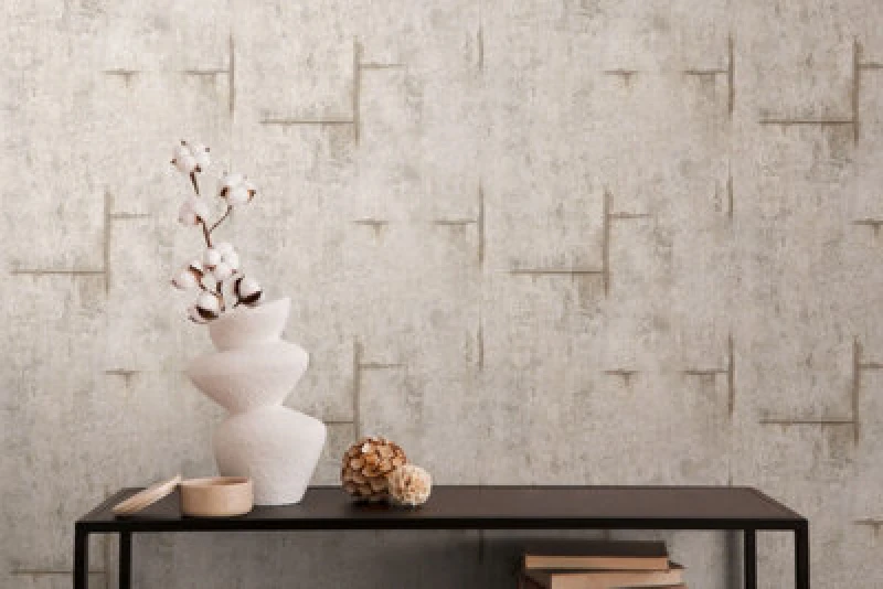 Image of As Creation Bricoflor Non-Woven Wallpaper, Concrete Wallpaper In Beige, Grey, Taupe - 10,05 X 0,53 M